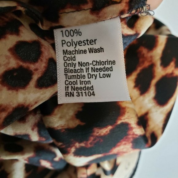 Kaari Blue Cheetah Leopard Animal Print Slip Dress Sz XS - Picture 6 of 6